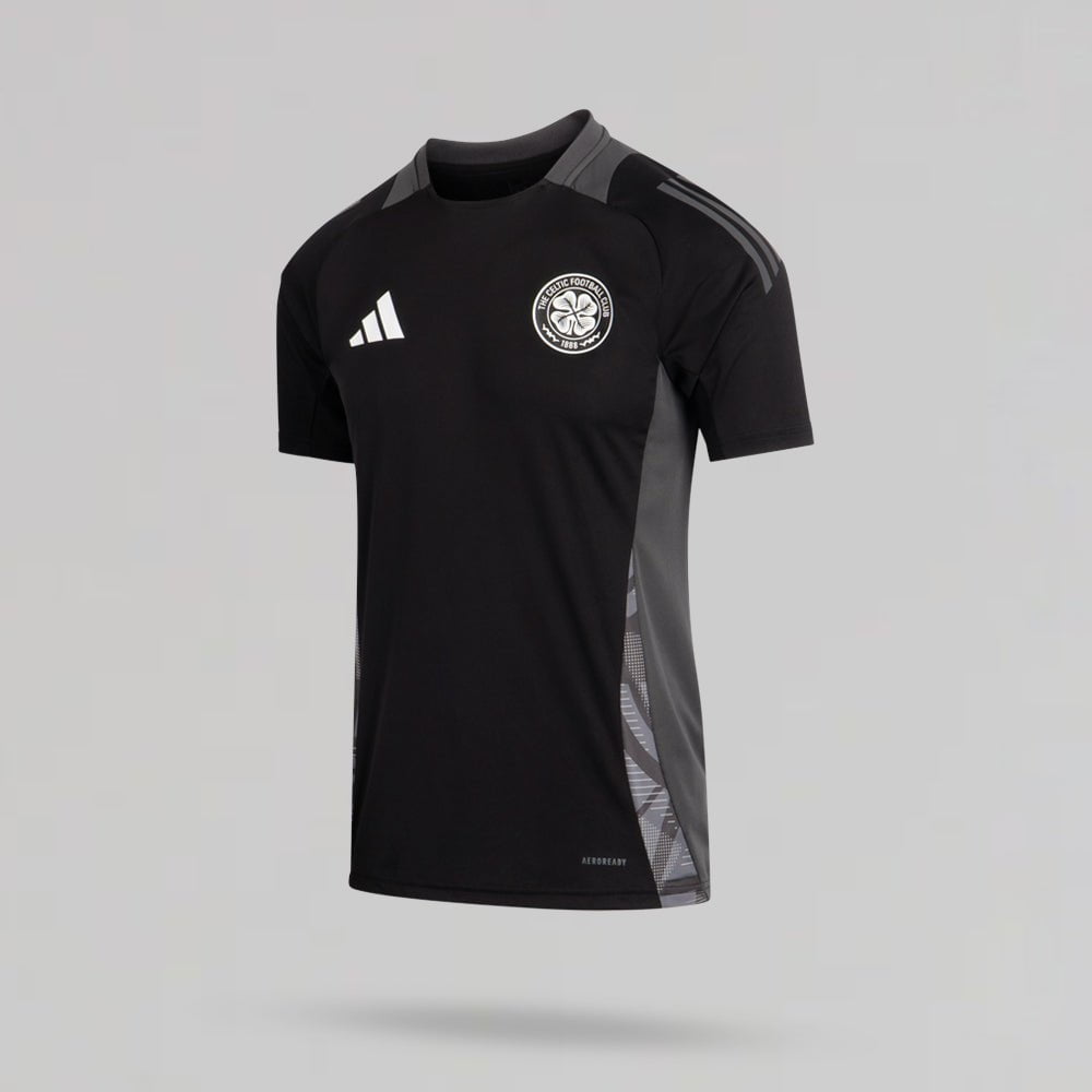 adidas Celtic 2024/25 Black Training Jersey - Main Image
