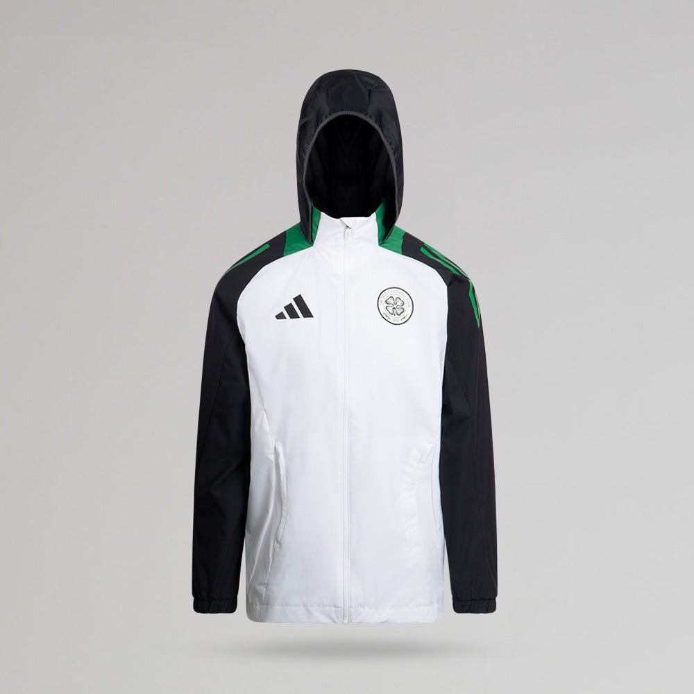 adidas Celtic 2024/25 White All Weather Jacket