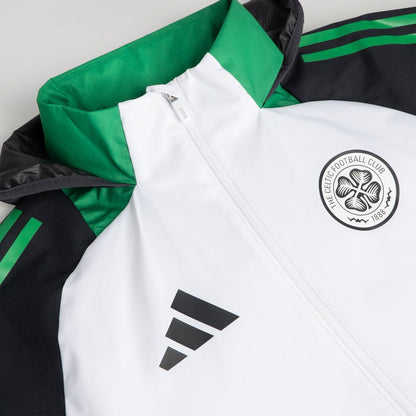 adidas Celtic 2024/25 White All Weather Jacket