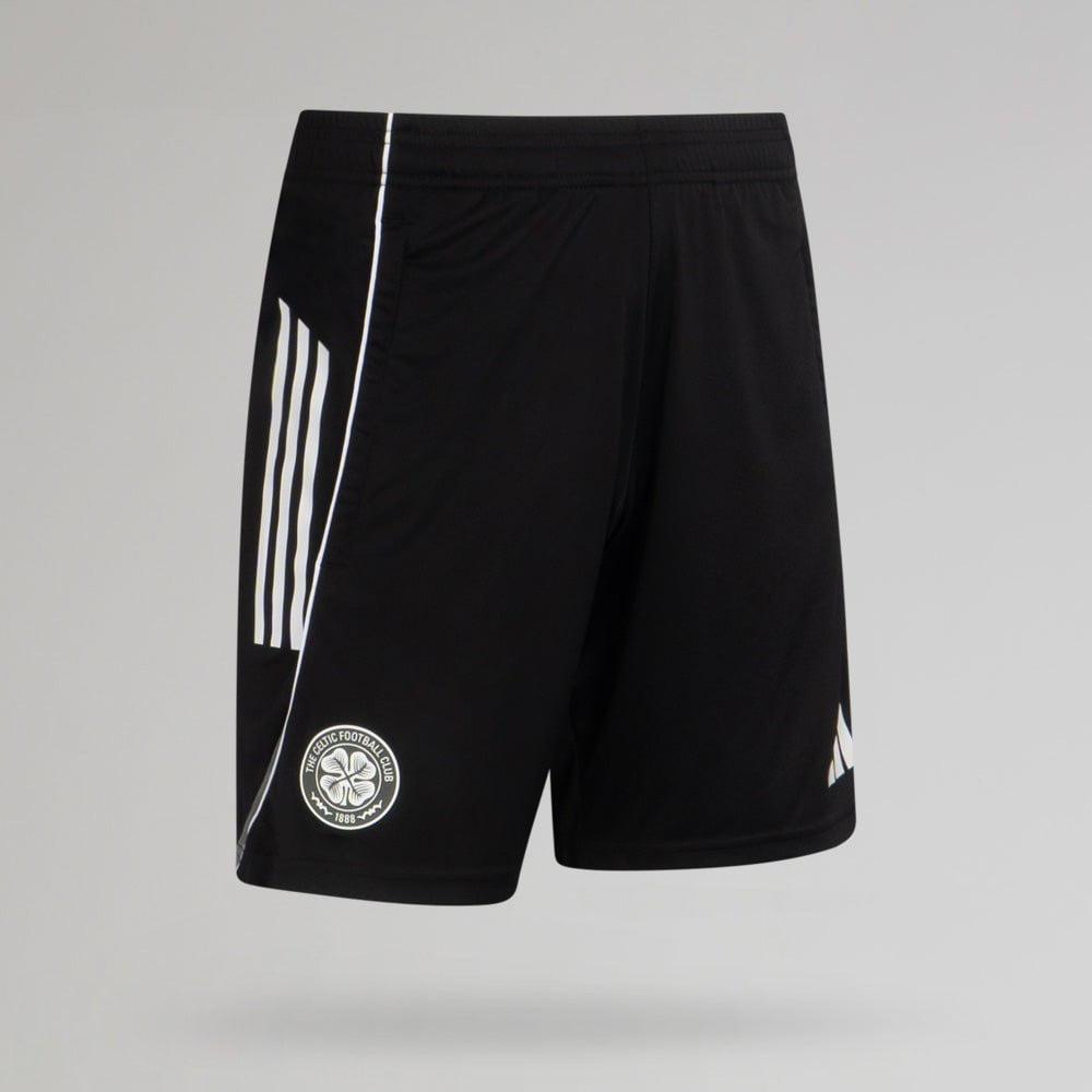 adidas Celtic 2025/26 Black and Grey Training Shorts