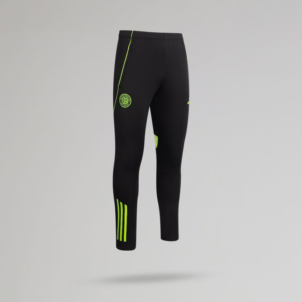 adidas Celtic 2025/26 Black and Neon Green Training Pants