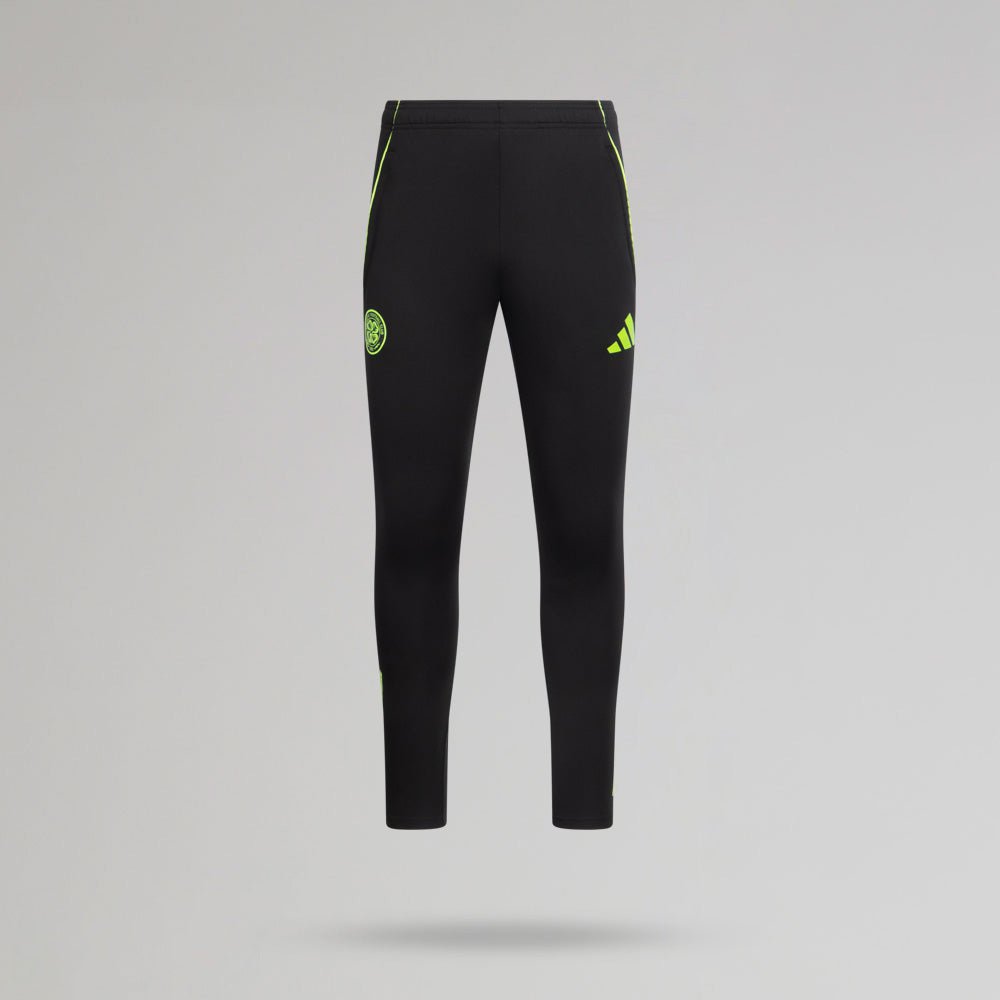 adidas Celtic 2025/26 Black and Neon Green Training Pants