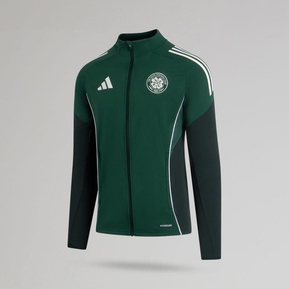 adidas Celtic 2025/26 Dark Green Track Jacket – Official Celtic Store