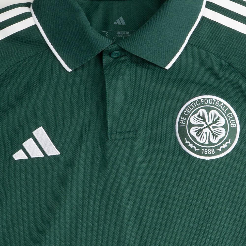 adidas Celtic 2025/26 Dark Green Training Polo Shirt