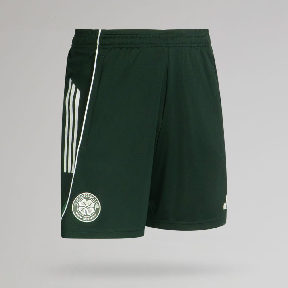 adidas Celtic 2025/26 Dark Green Training Shorts – Official Celtic