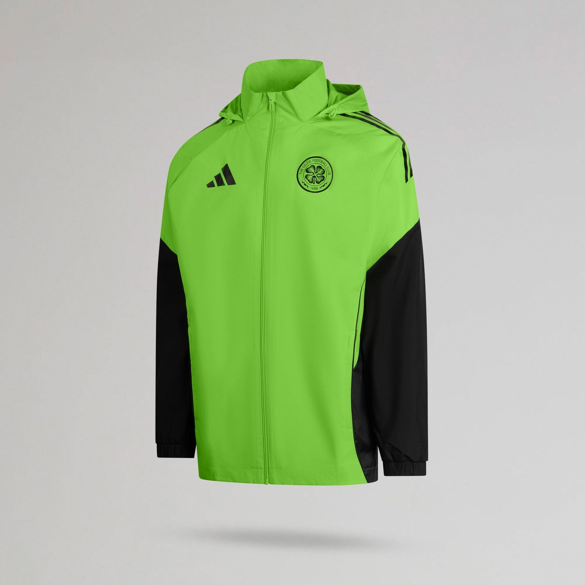 adidas Celtic 2025/26 Green and Black All Weather Jacket
