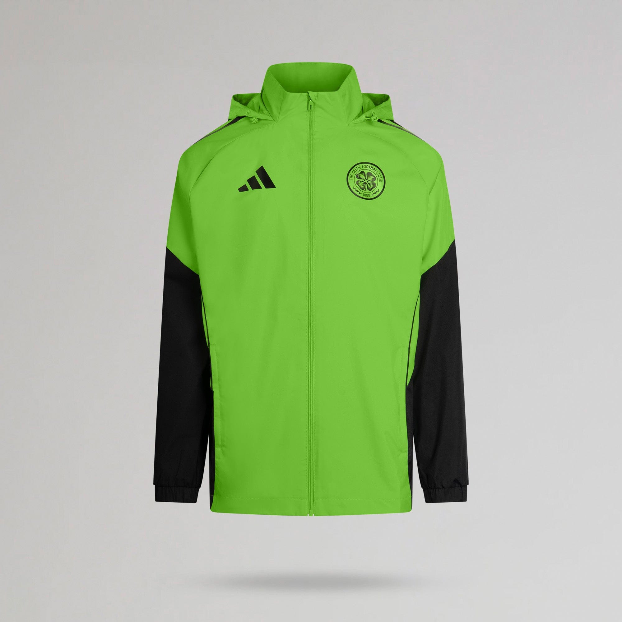adidas Celtic 2025/26 Green and Black All Weather Jacket