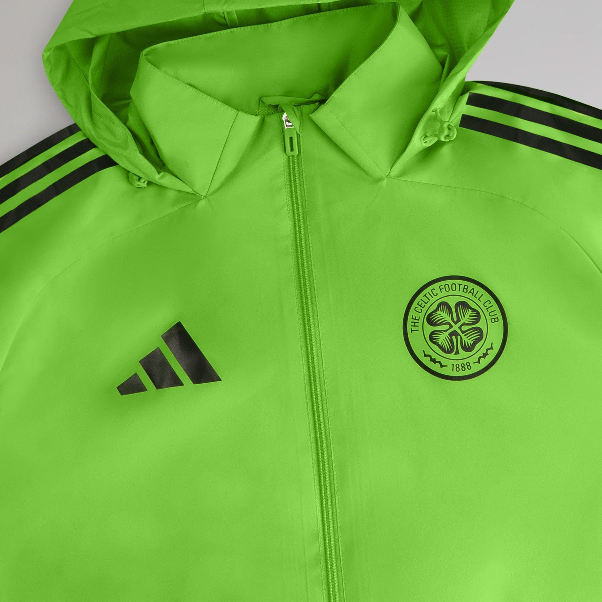 adidas Celtic 2025/26 Green and Black All Weather Jacket