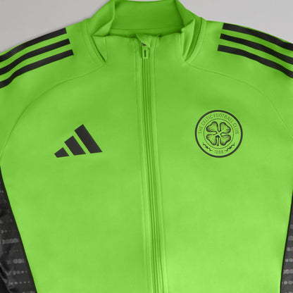 adidas Celtic 2025/26 Green and Black Track Jacket