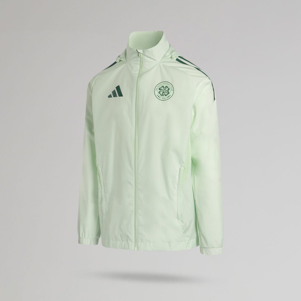 adidas Celtic 2025/26 Mint Green All Weather Jacket – Official