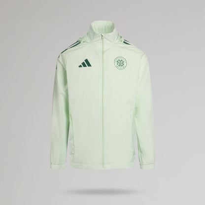 adidas Celtic 2025/26 Mint Green All Weather Jacket