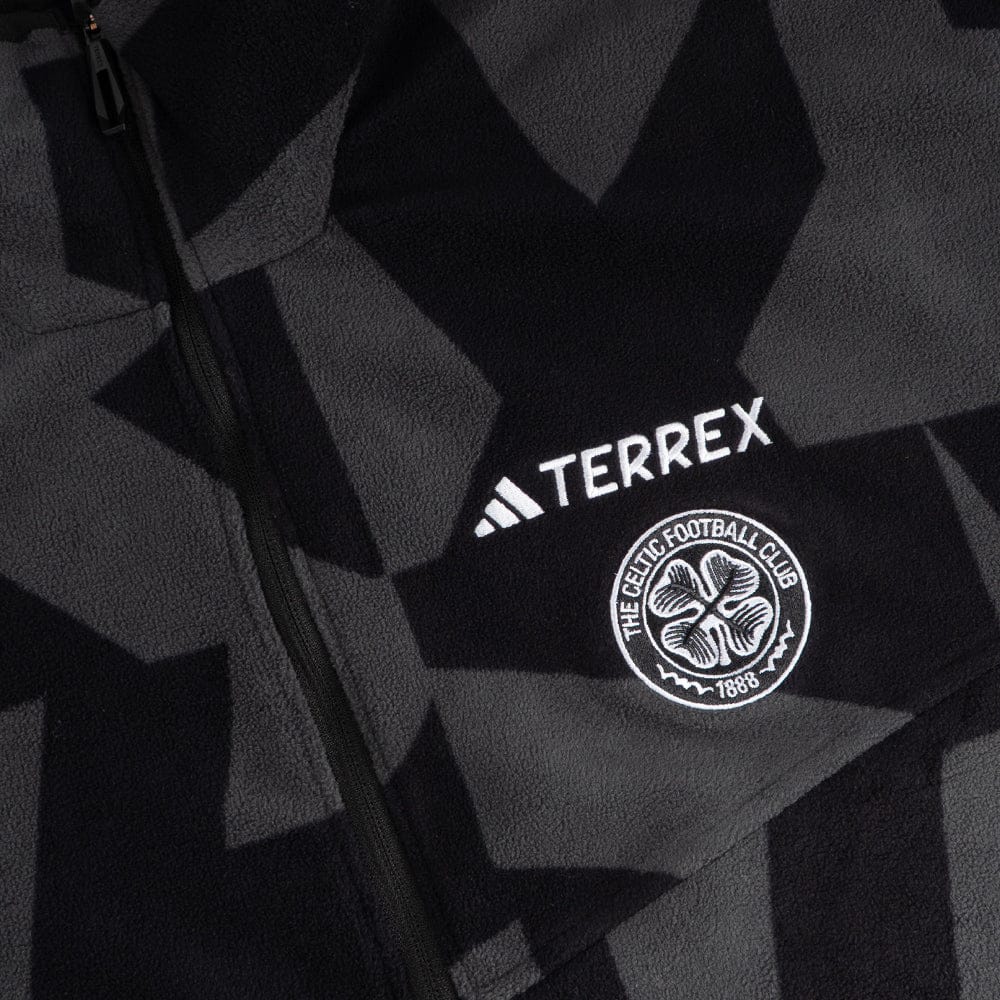 adidas Celtic 2025/26 Terrex Black and Grey Fleece – Official