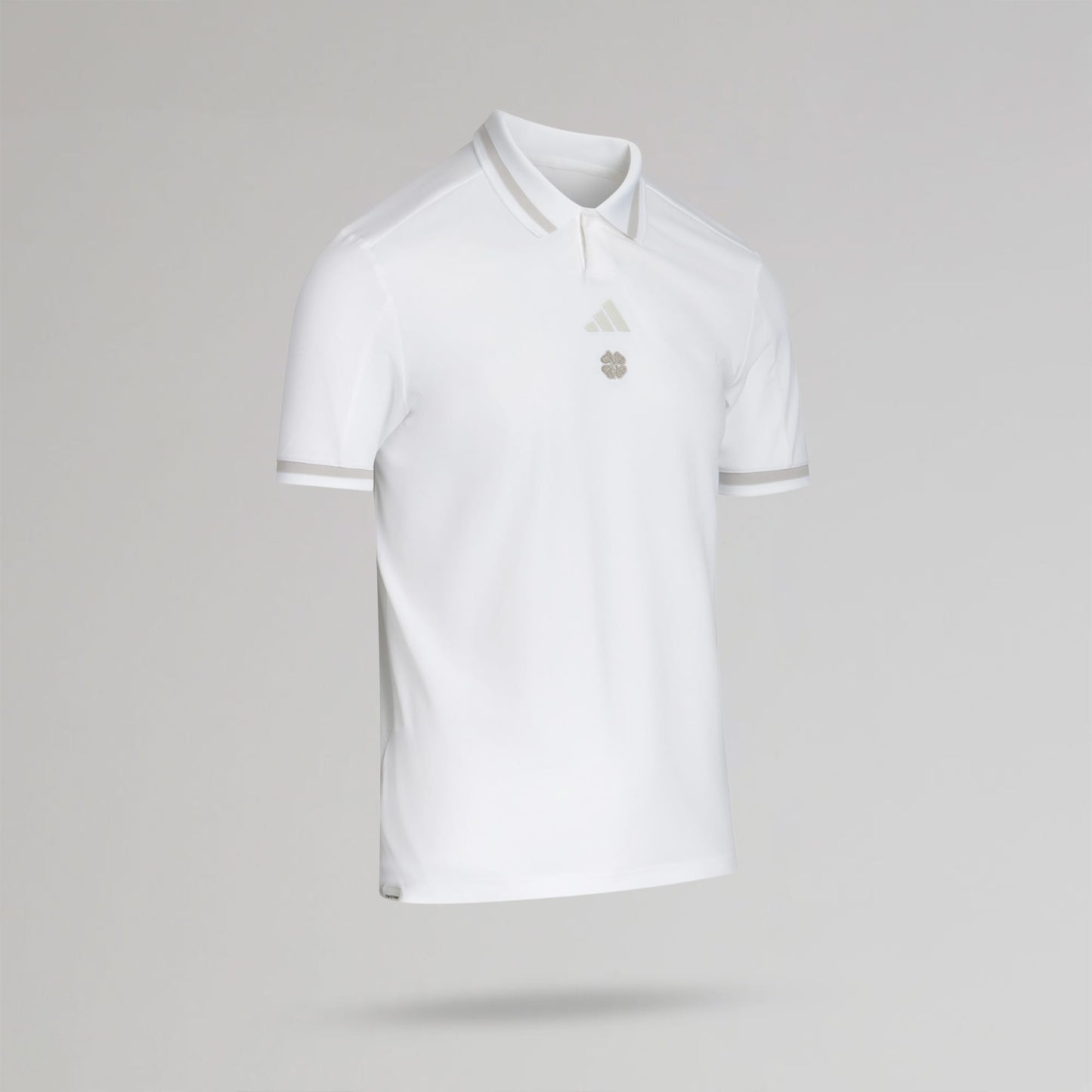 adidas Celtic Golf Beyond The Course Vent Twistknit White Polo Shirt
