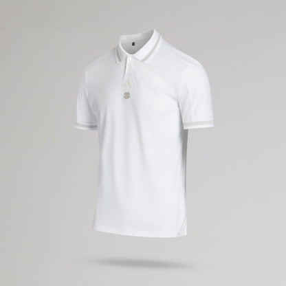 adidas Celtic Golf Beyond The Course Vent Twistknit White Polo Shirt