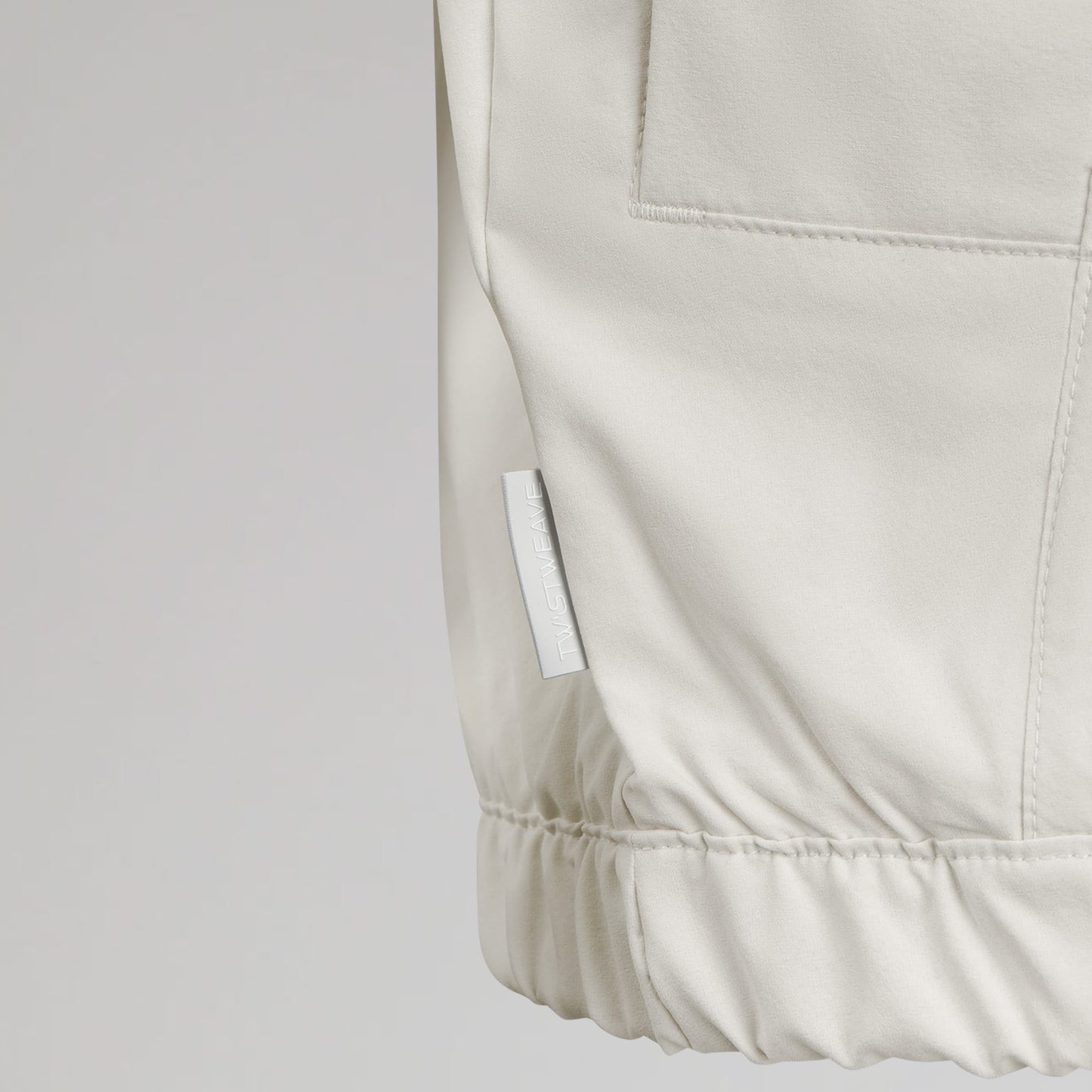 adidas Celtic Golf Beyond Twistweave Full Zip White & Beige Windbreaker