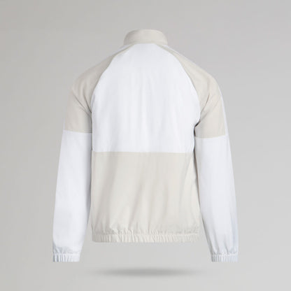 adidas Celtic Golf Beyond Twistweave Full Zip White & Beige Windbreaker