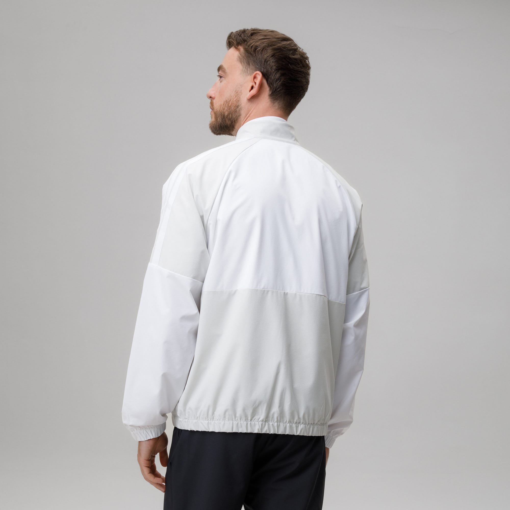 adidas Celtic Golf Beyond Twistweave Full Zip White & Beige