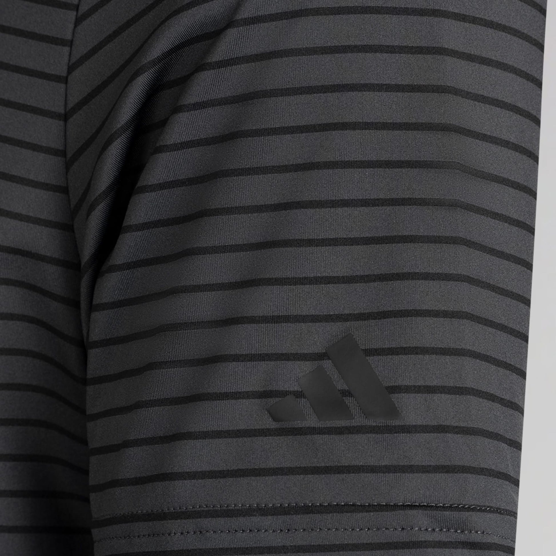 adidas Celtic Golf Performance Two-Colour Stripe Dark Grey Polo Shirt