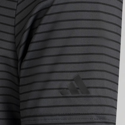 adidas Celtic Golf Performance Two-Colour Stripe Dark Grey Polo Shirt