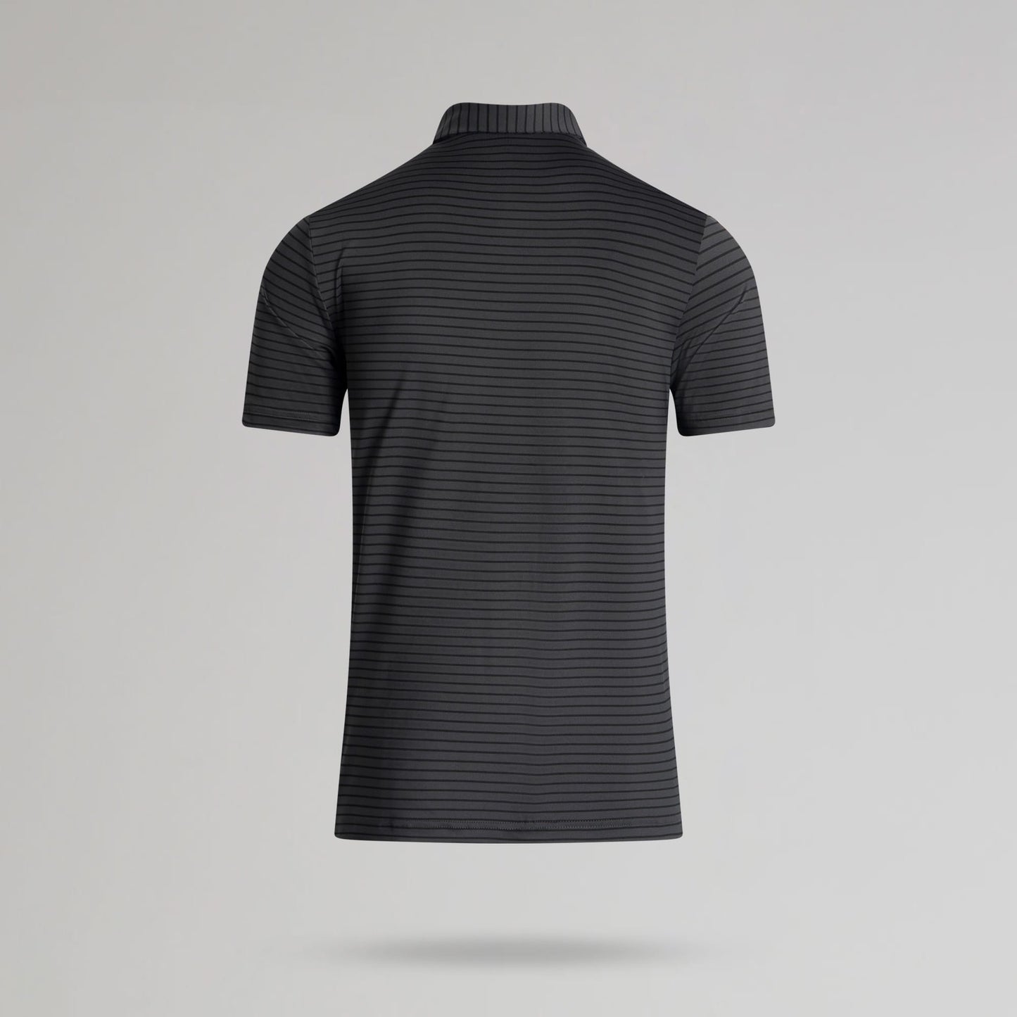 adidas Celtic Golf Performance Two-Colour Stripe Dark Grey Polo Shirt