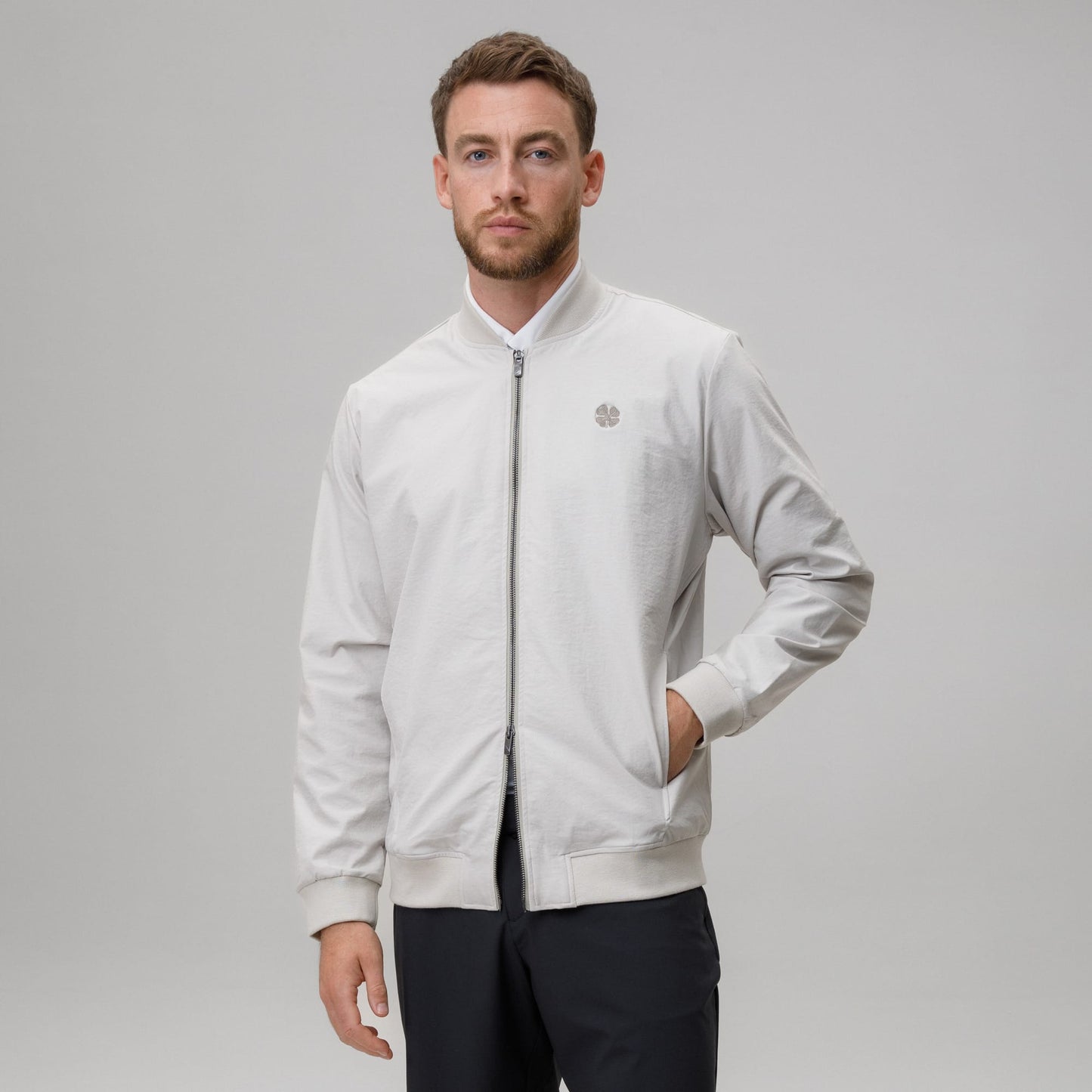 adidas Celtic Golf Ultimate 365+ Full Zip Beige Jacket