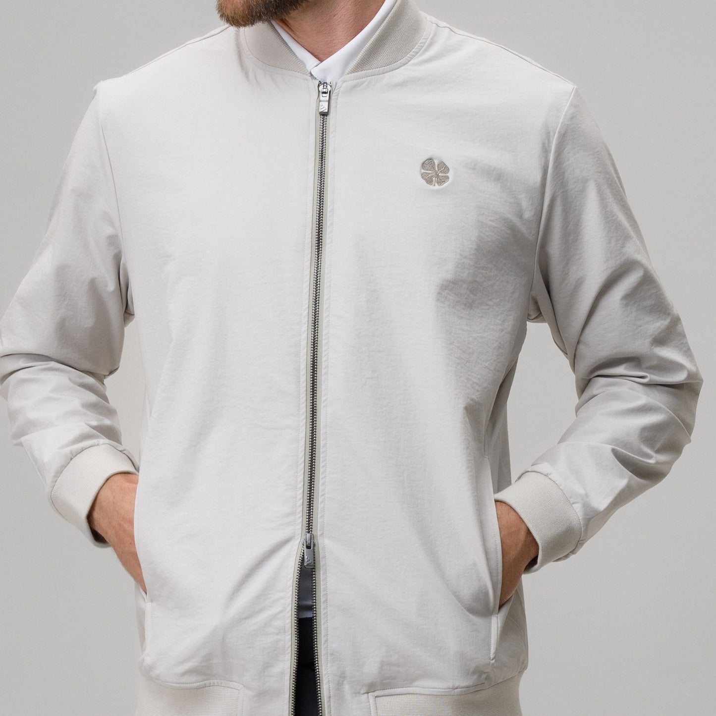 adidas Celtic Golf Ultimate 365+ Full Zip Beige Jacket