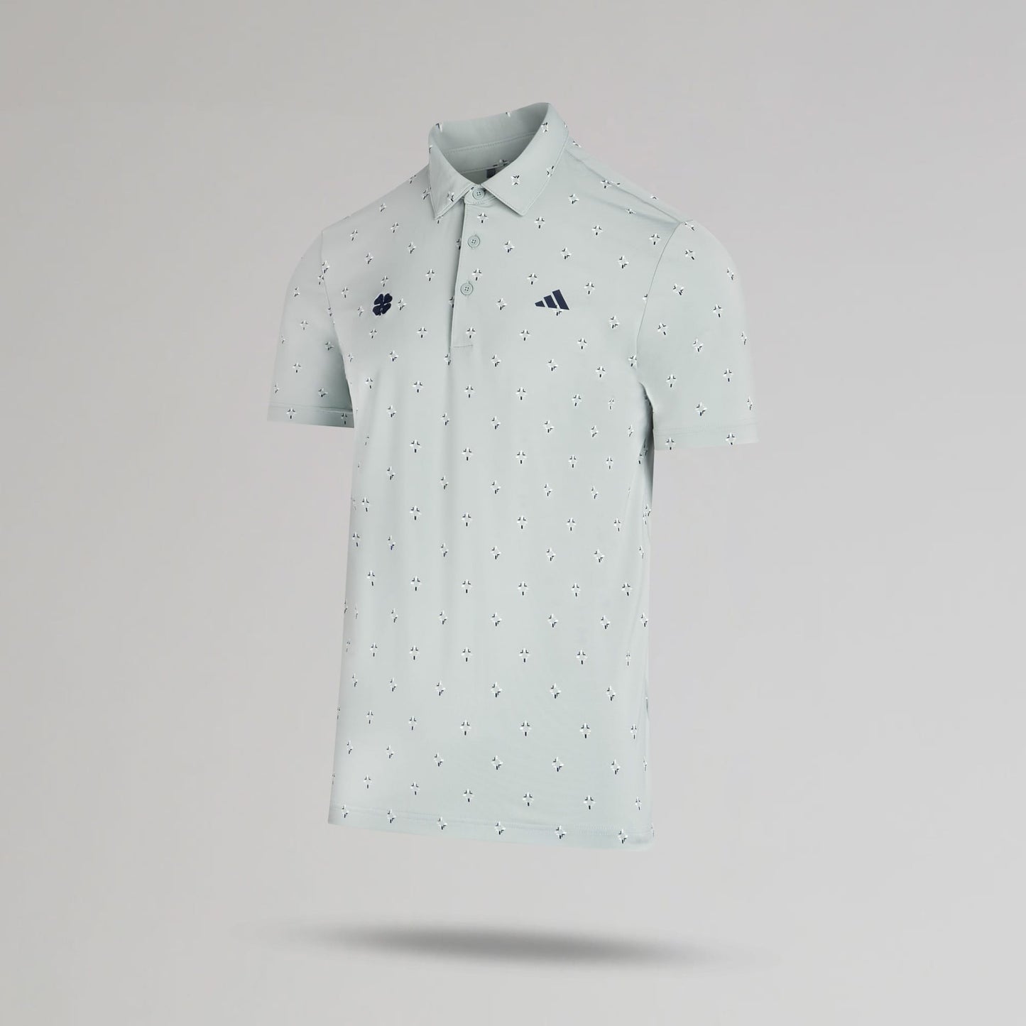 adidas Celtic Golf Ultimate365 Climacool Essence Print Green Polo Shirt