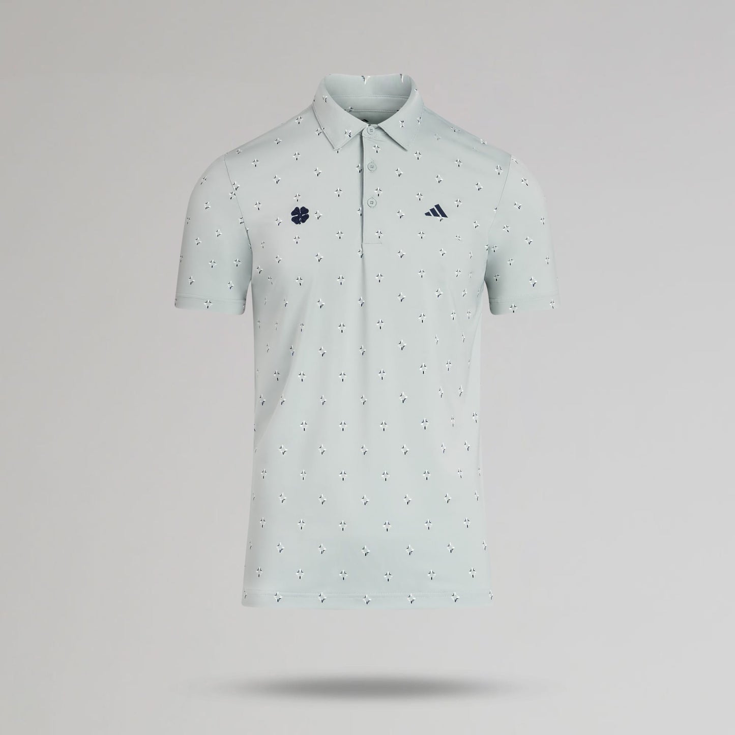 adidas Celtic Golf Ultimate365 Climacool Essence Print Green Polo Shirt