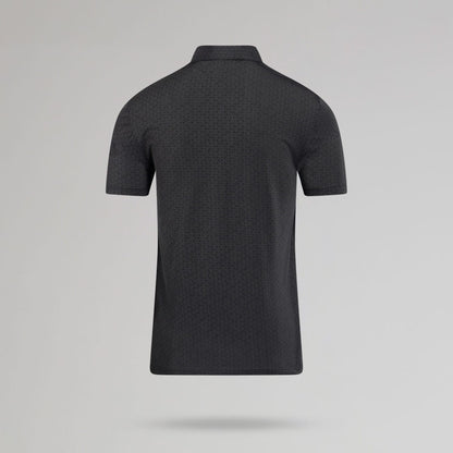 adidas Celtic Golf Ultimate365 Climacool Mesh Tango Print Black Polo Shirt