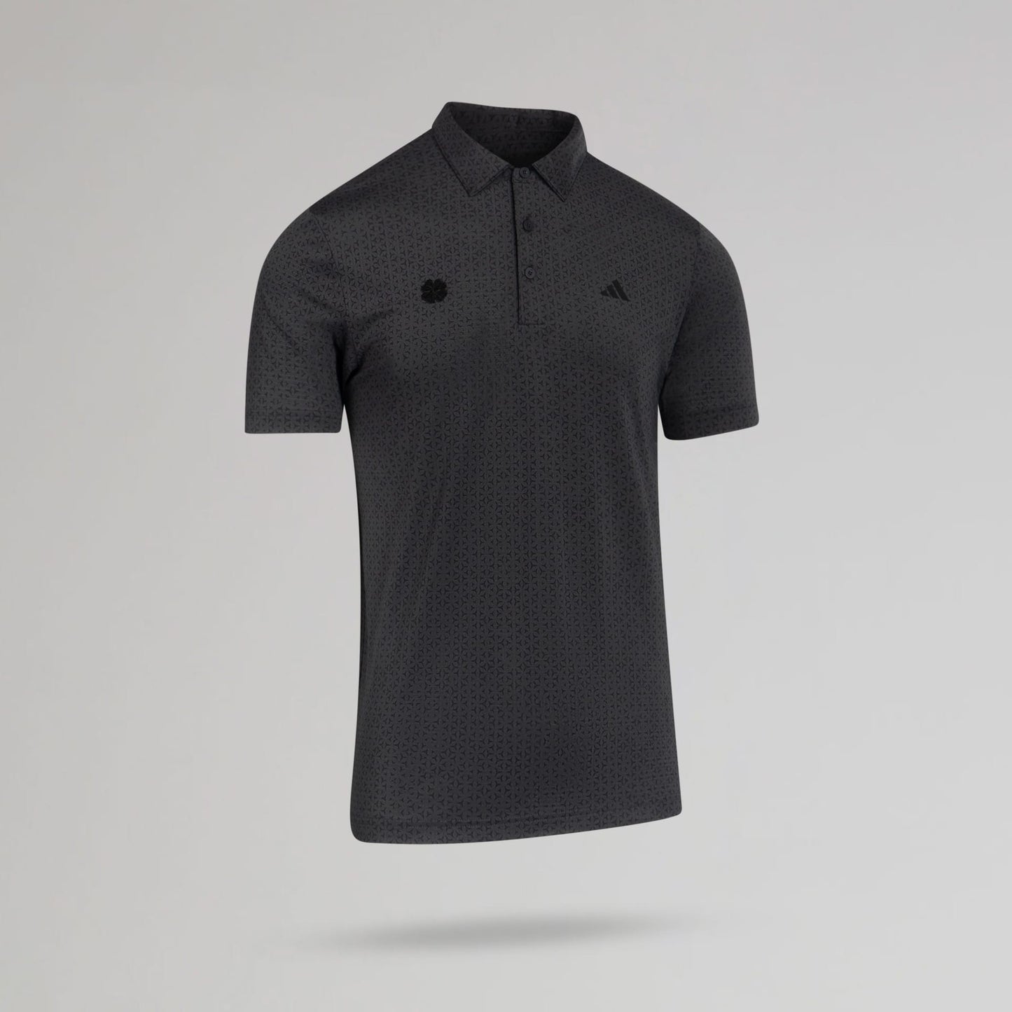 adidas Celtic Golf Ultimate365 Climacool Mesh Tango Print Black Polo Shirt