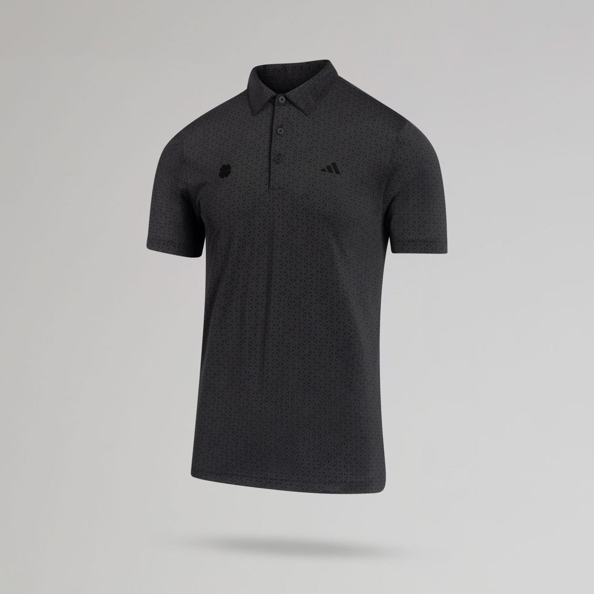 adidas Celtic Golf Ultimate365 Climacool Mesh Tango Print Black Polo Shirt