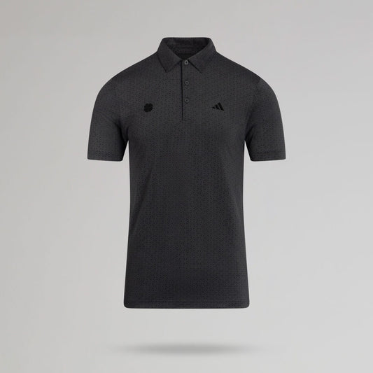 adidas Celtic Golf Ultimate365 Climacool Mesh Tango Print Black Polo Shirt