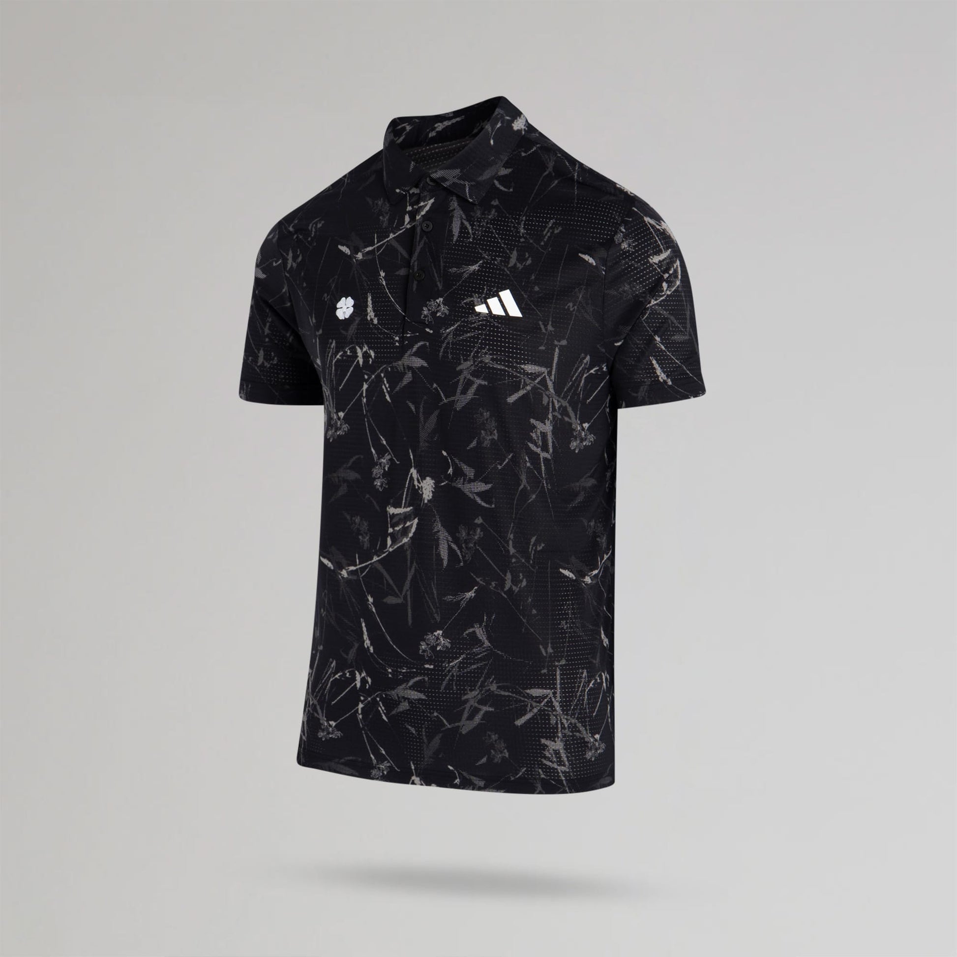 adidas Celtic Golf Ultimate365 Mesh Climacool Black Polo Shirt