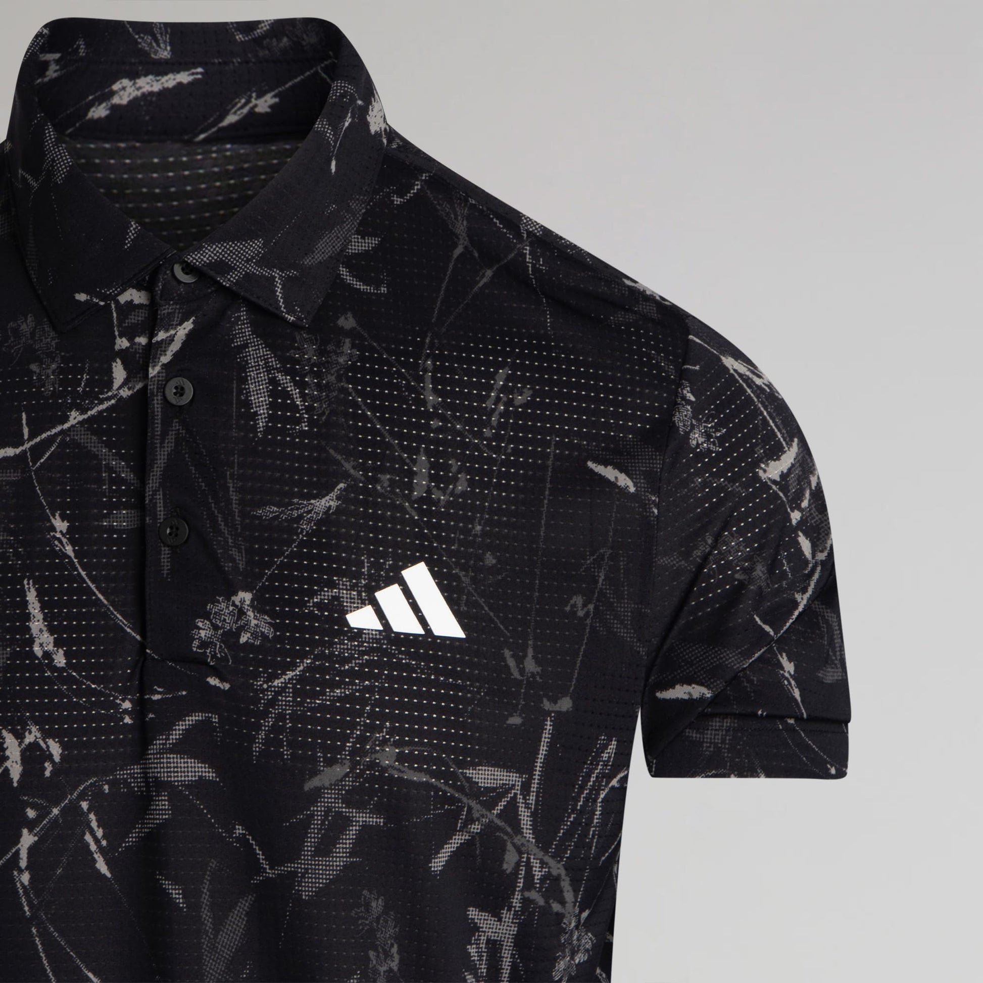 adidas Celtic Golf Ultimate365 Mesh Climacool Black Polo Shirt