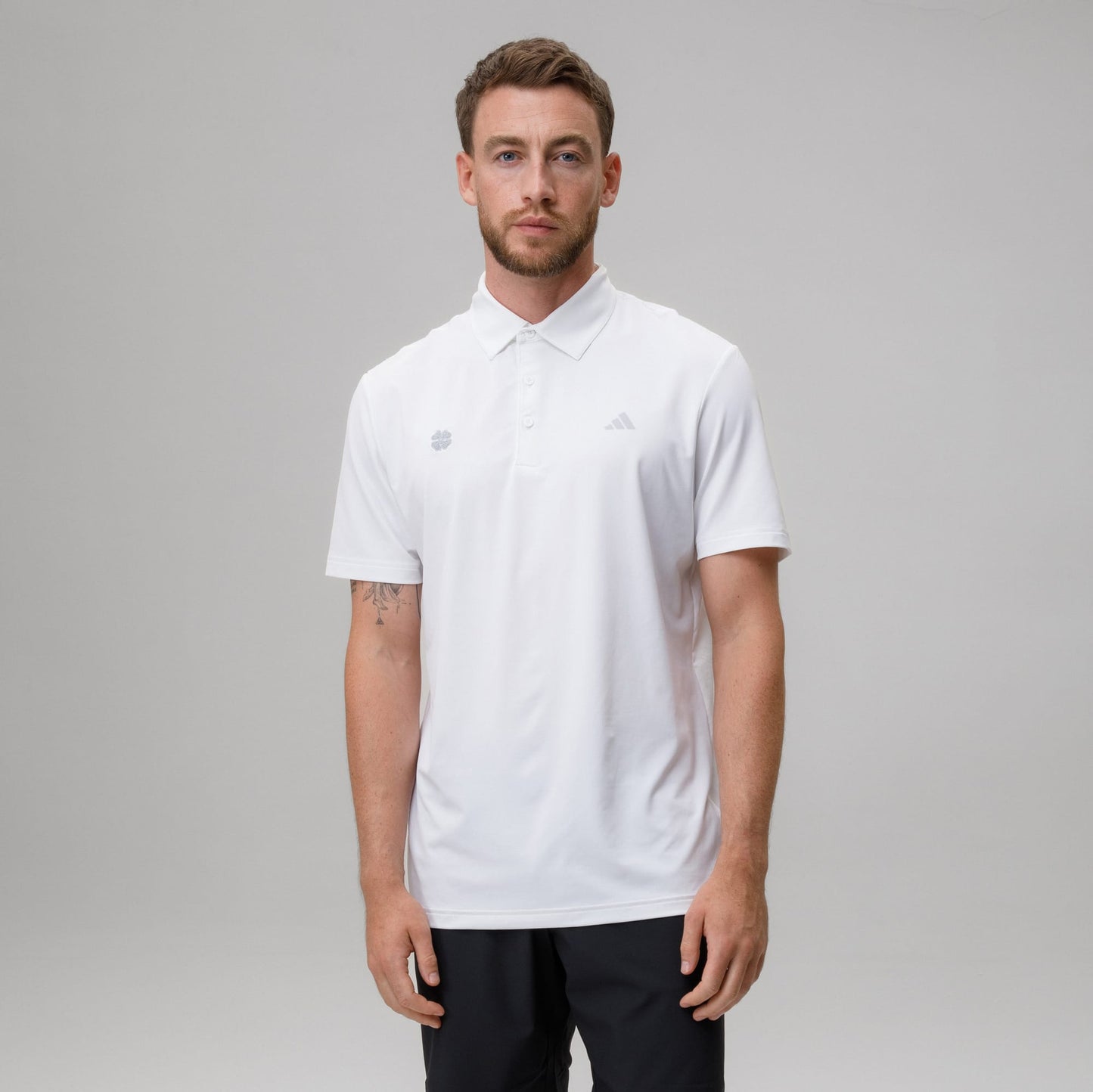 adidas Celtic Golf Ultimate365 Solid White Polo Shirt