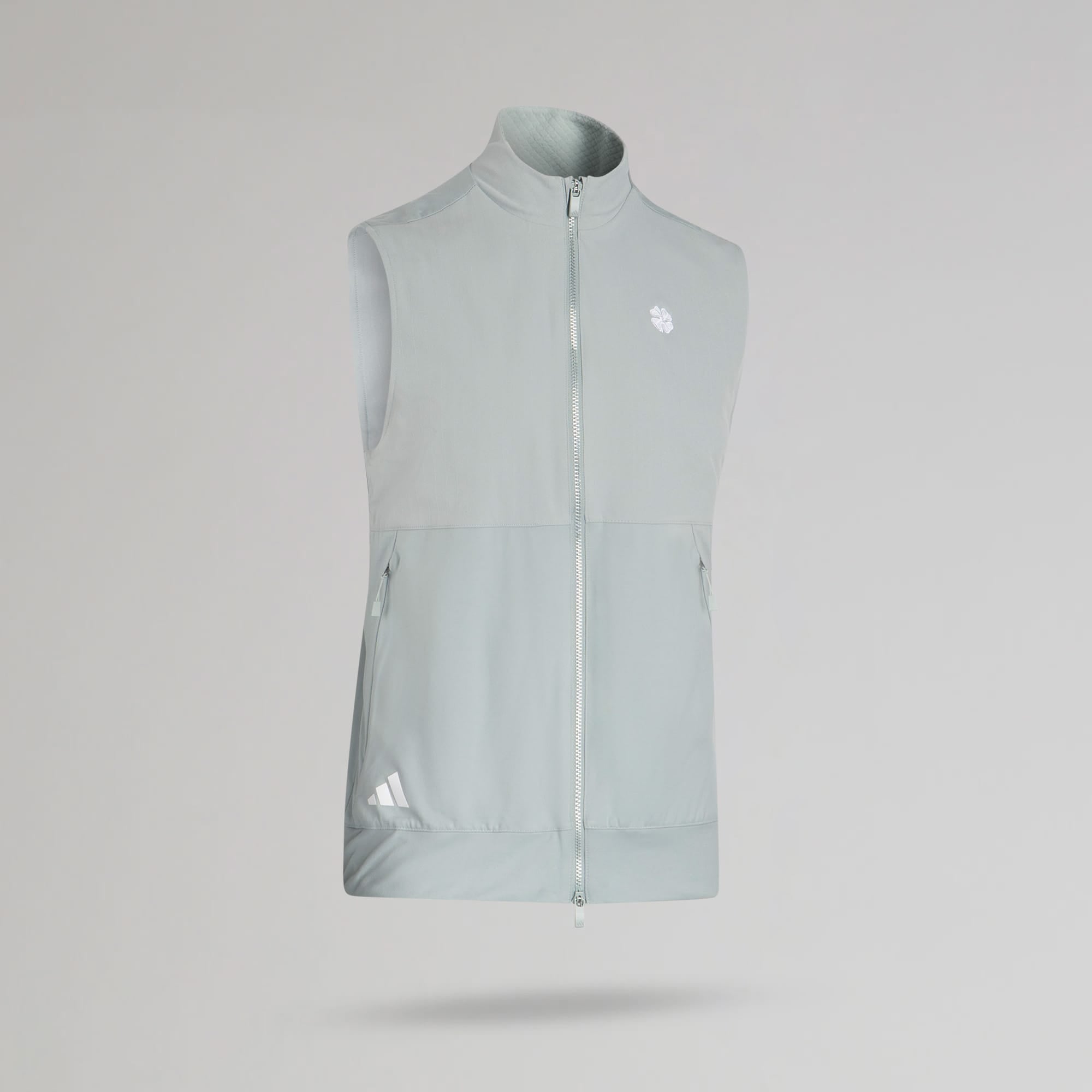 adidas Celtic Golf Ultimate365 Tour Full Zip Light Green Vest