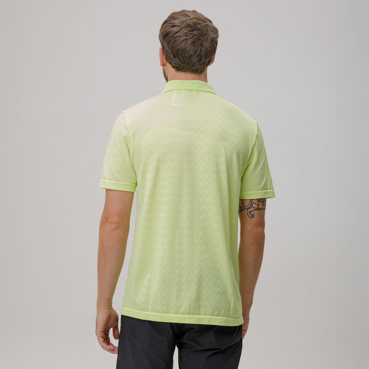 adidas Celtic Golf Ultimate365 Tour Seamless Yellow Polo Shirt