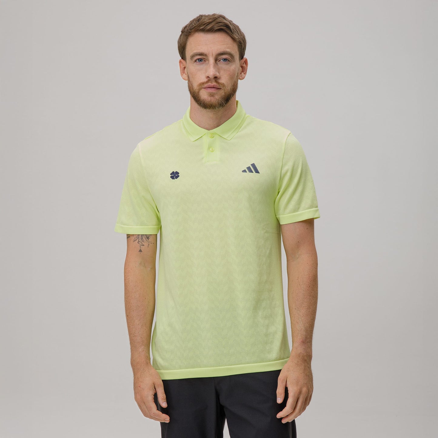 adidas Celtic Golf Ultimate365 Tour Seamless Yellow Polo Shirt