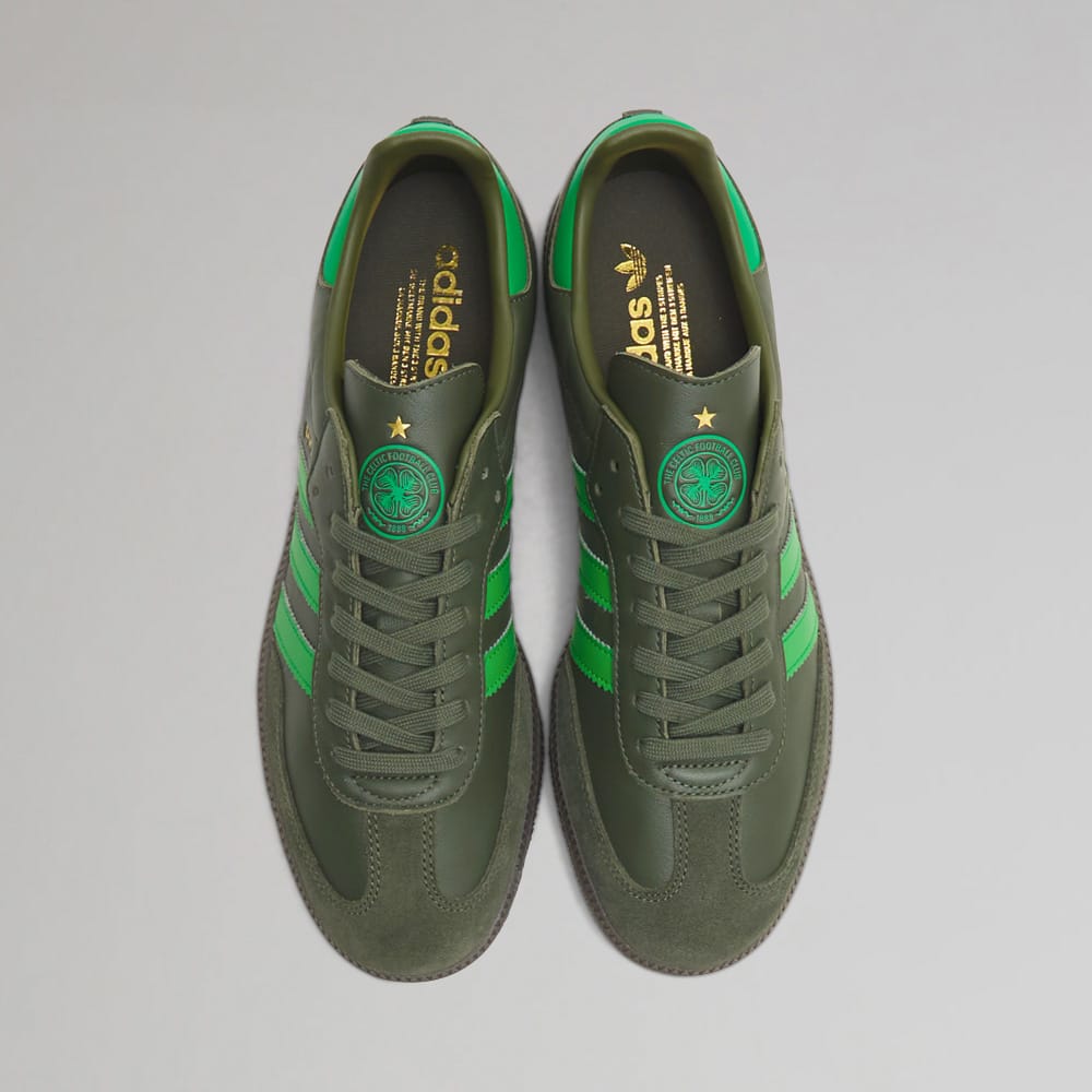 adidas Celtic Green Samba Trainers