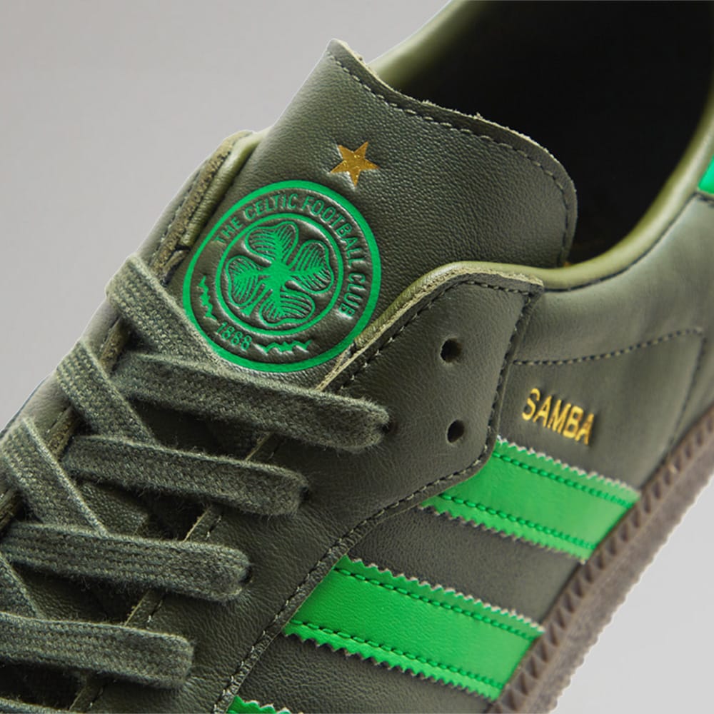 adidas Celtic Green Samba Trainers