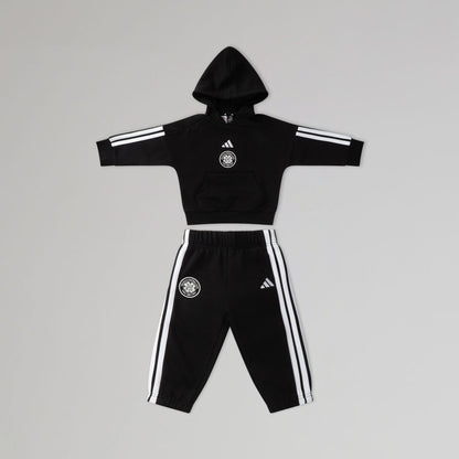 adidas Celtic Infant Black Tracksuit