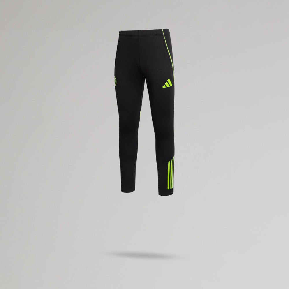 adidas Celtic Junior 2025/26 Black and Neon Green Training Pants