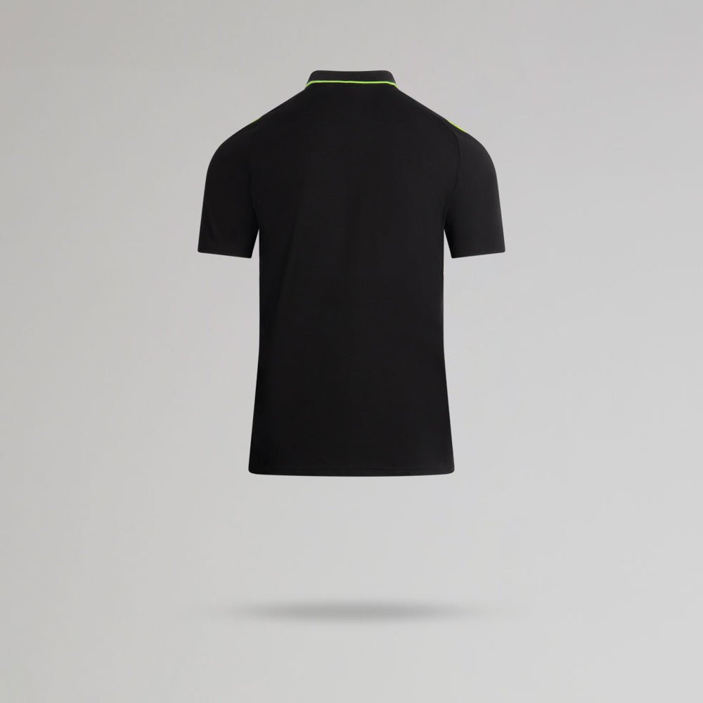 adidas Celtic Junior 2025/26 Black and Neon Green Training Polo Shirt