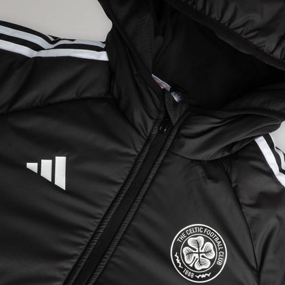 adidas Celtic Junior 2025/26 Black Winter Jacket