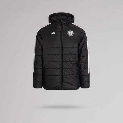 adidas Celtic Junior 2025/26 Black Winter Jacket