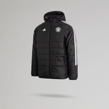 adidas Celtic Junior 2025/26 Black Winter Jacket