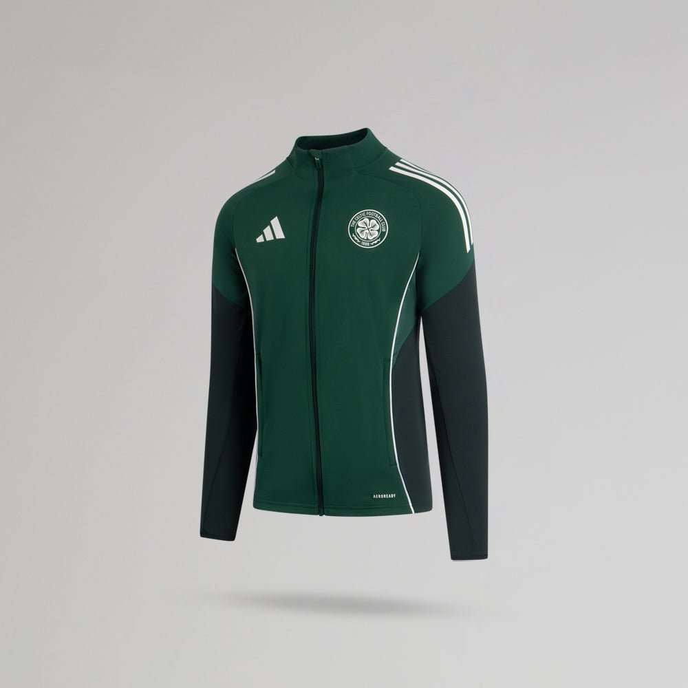 adidas Celtic Junior 2025/26 Dark Green Track Jacket