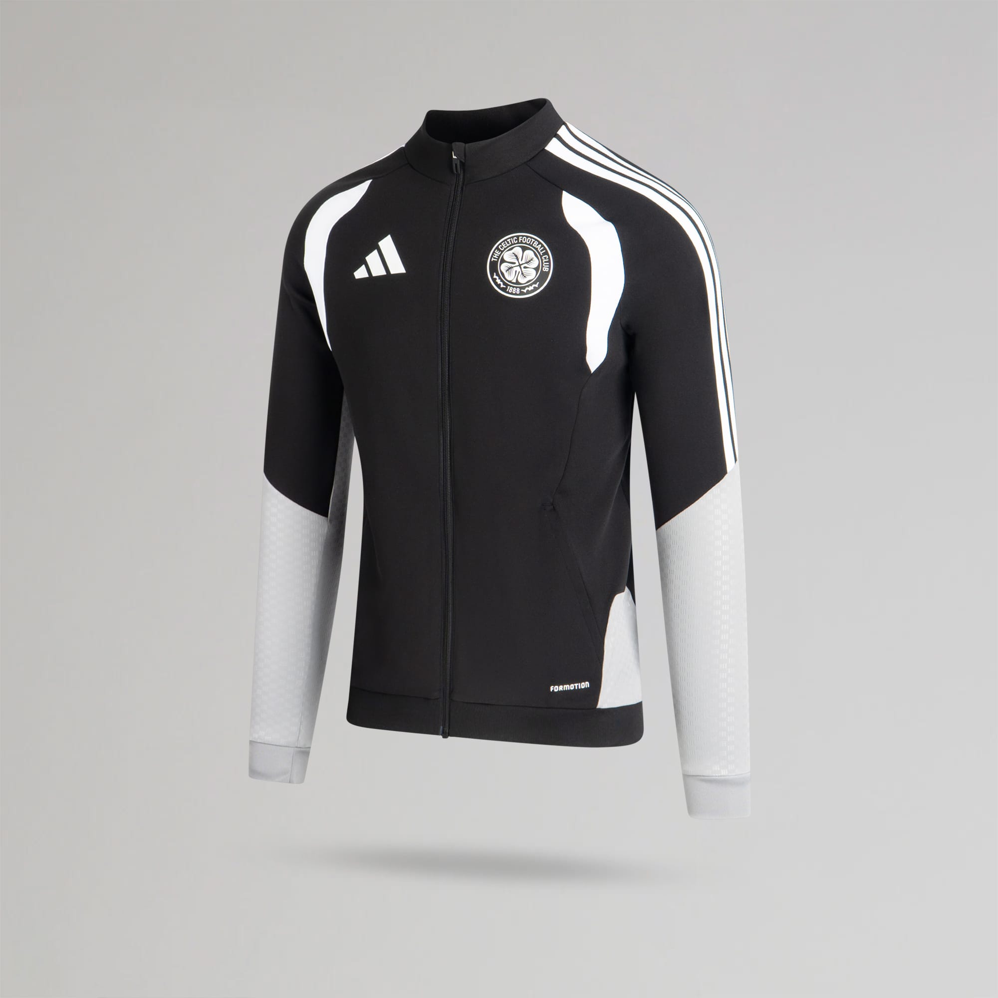 adidas Celtic Junior 2026/27 Black Track Jacket – Official Celtic