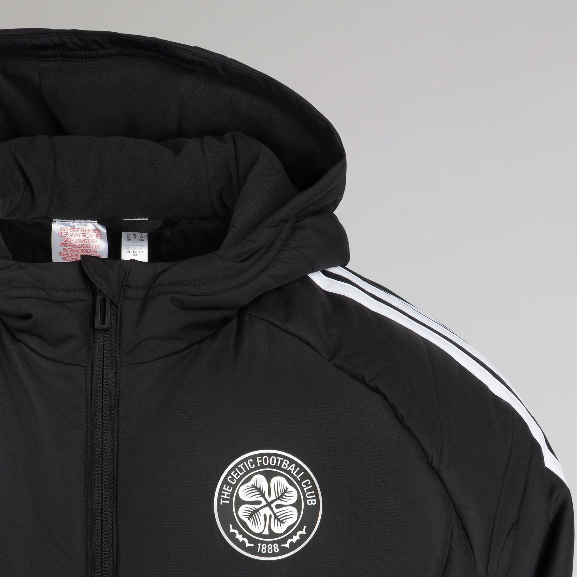 adidas Celtic Junior 2026/27 Black Winter Jacket