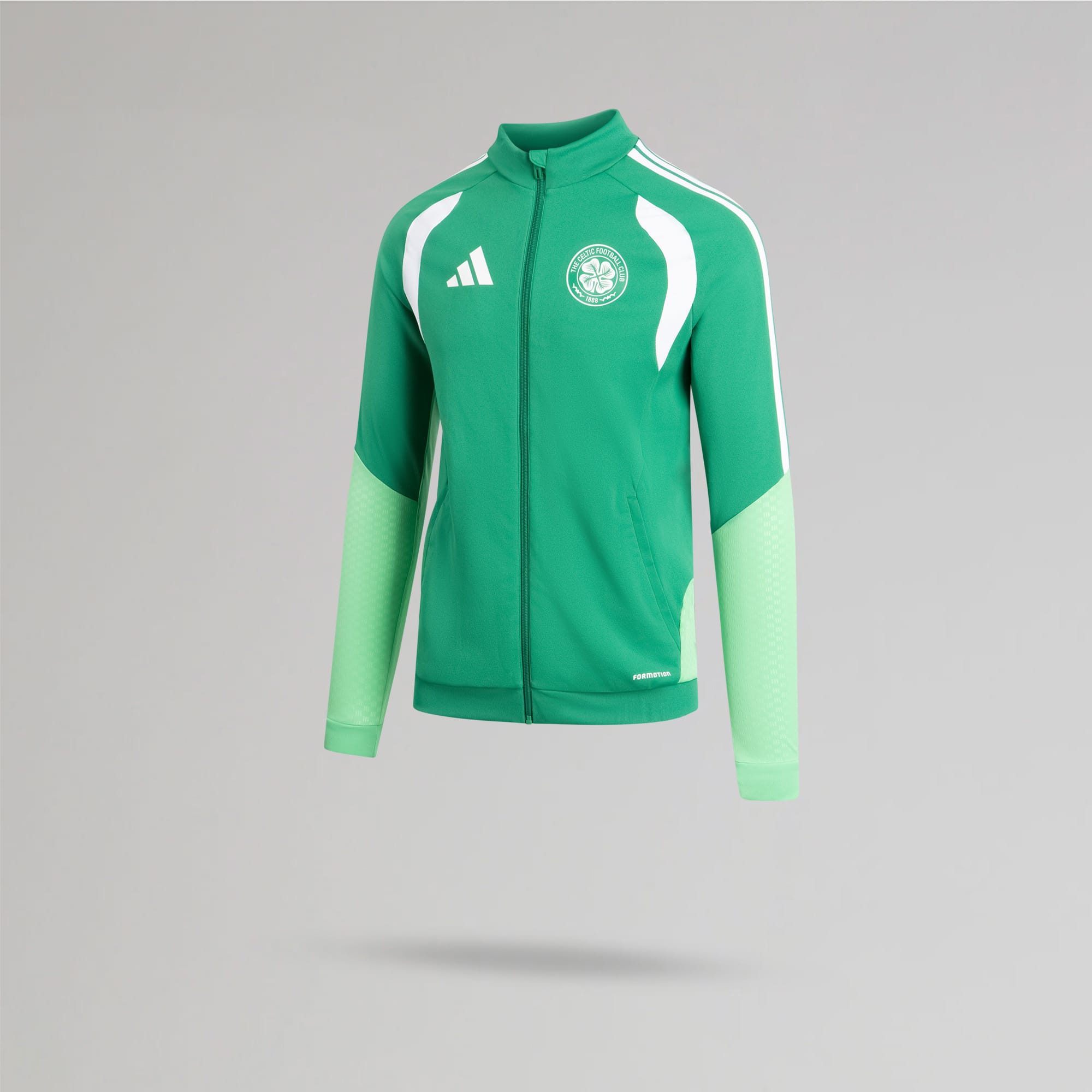 adidas Celtic Junior 2026/27 Green Track Jacket – Official Celtic